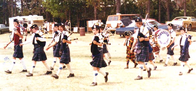 Downsview Junior Pipe Band, Alma, Michigan, 1977